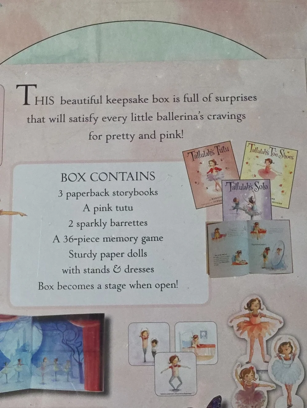Tallulah's Ballet Box - Ballerina Keepsake + Tutu + 3 Storybooks + Memory Game